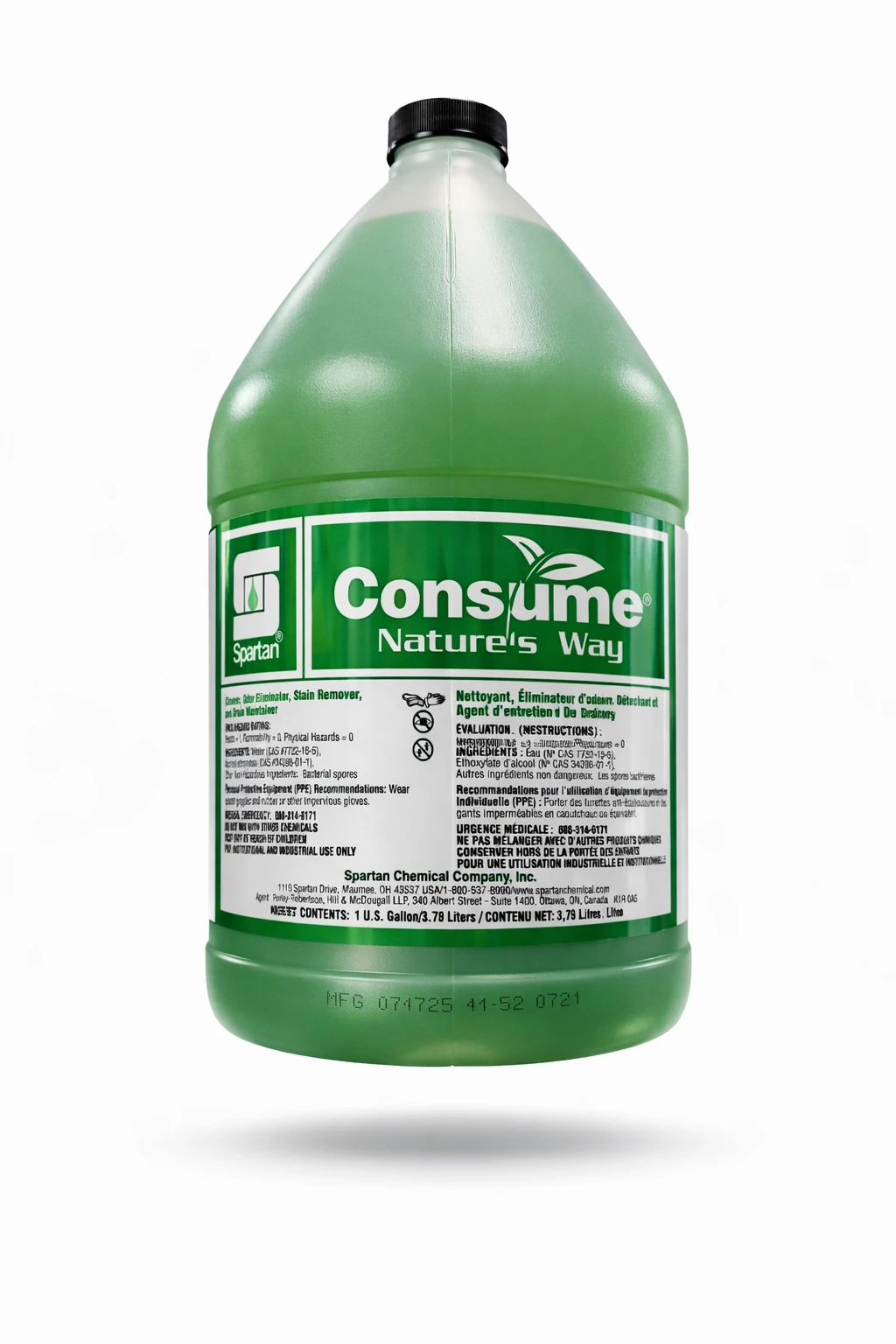 Spartan Consume Cleaner & Odour Eliminator Concentrate, 3.79L